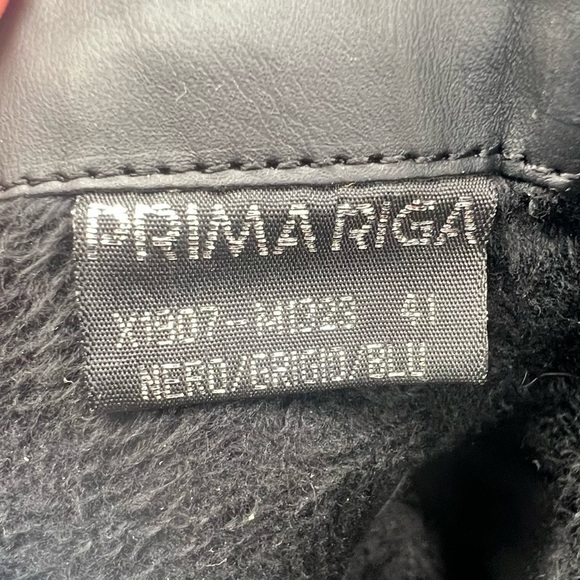 Prima Riga Gray Black Blue Color Block Ankle Boots Size 41 Women’s - Picture 2 of 8